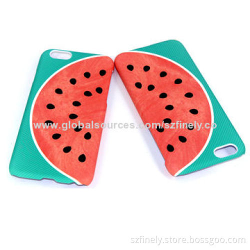 PC case for iPhone 6, water-transfer printing with different oil finished, different touch feeling